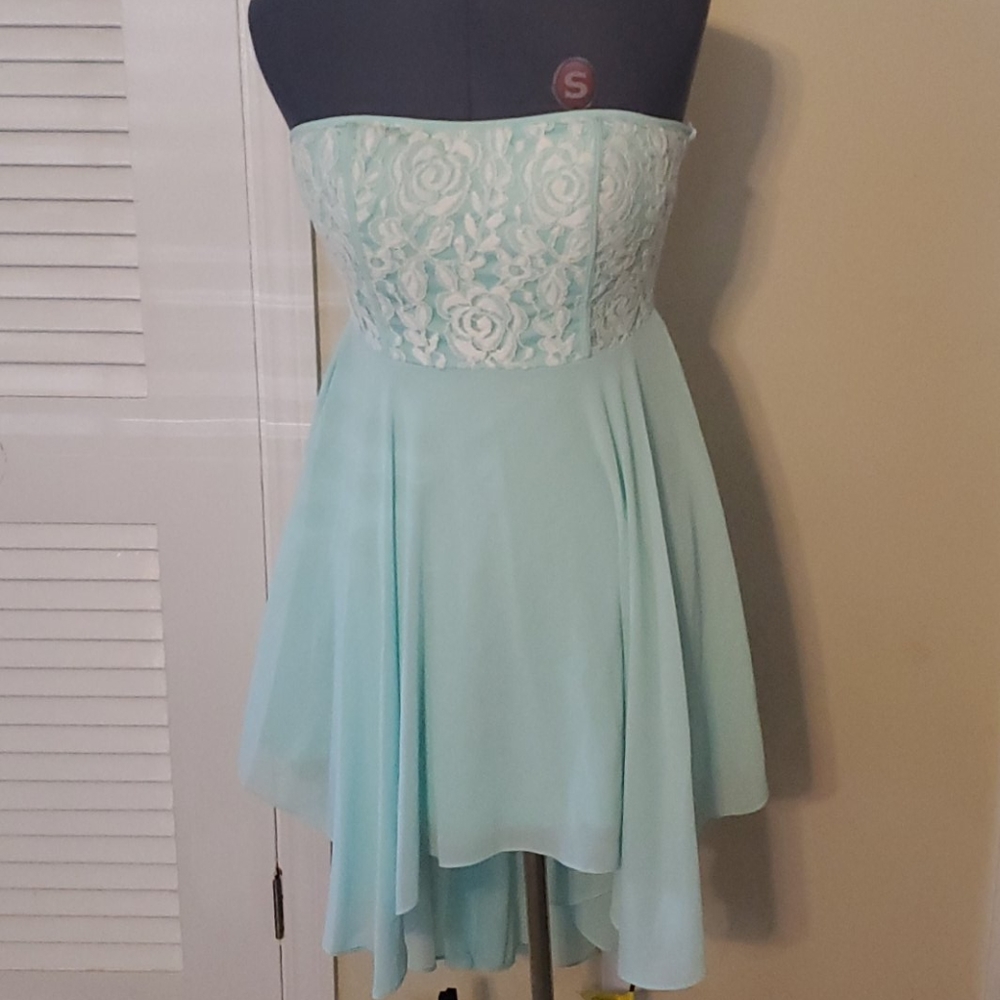 Mint Hi-Low Dress